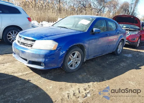 2013 Dodge Avenger Sxt из США, поврежденный, VIN 1C3CDZCB7DN576586